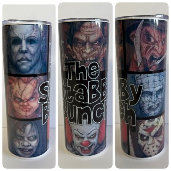 Horror Character The Stabby Bunch 20oz Skinny Tumbler - Picture 1 of 4